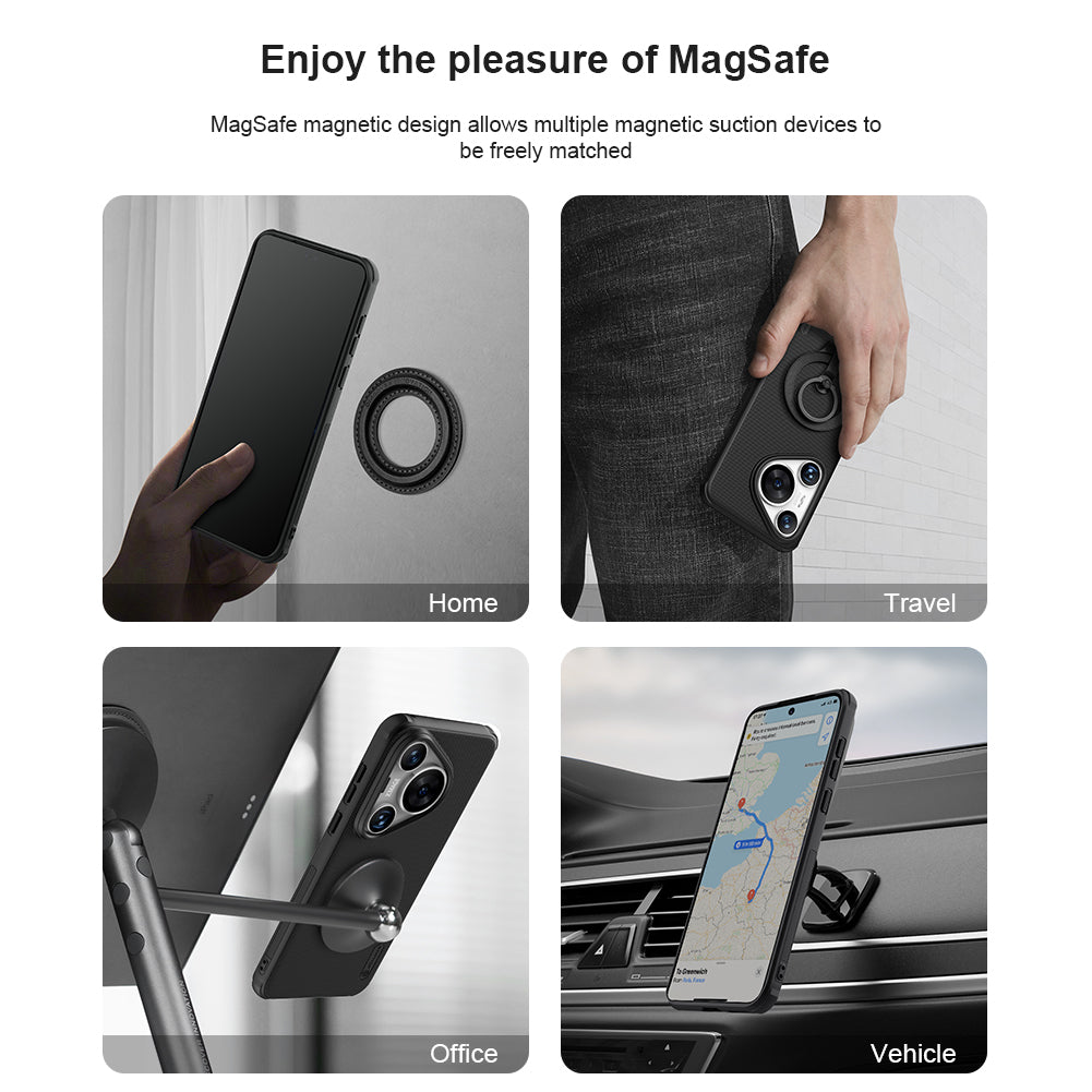NILLKIN Frosted Shield Pro for Huawei Pura 70 Case PC+TPU Magnetic Phone Cover NILLKIN Frosted Shield Pro for Huawei Pura 70 Case PC+TPU Magnetic Phone Cover